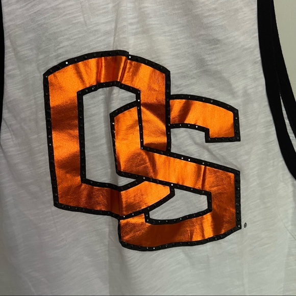 PINK Victoria's Secret Collegiate Collection Oregon Beavers Muscle Tank Top L - Picture 8 of 10